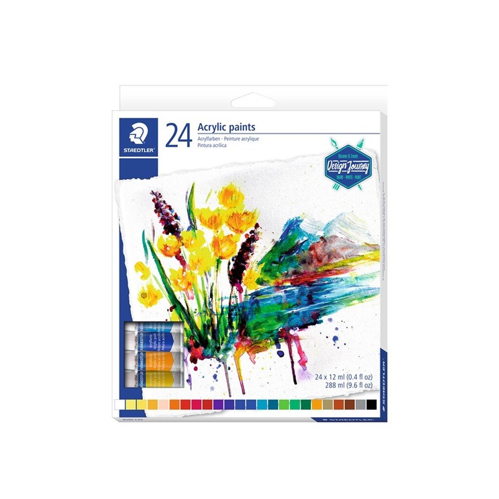 Staedtler Akryl Maling 24 stk. ass 12 ml