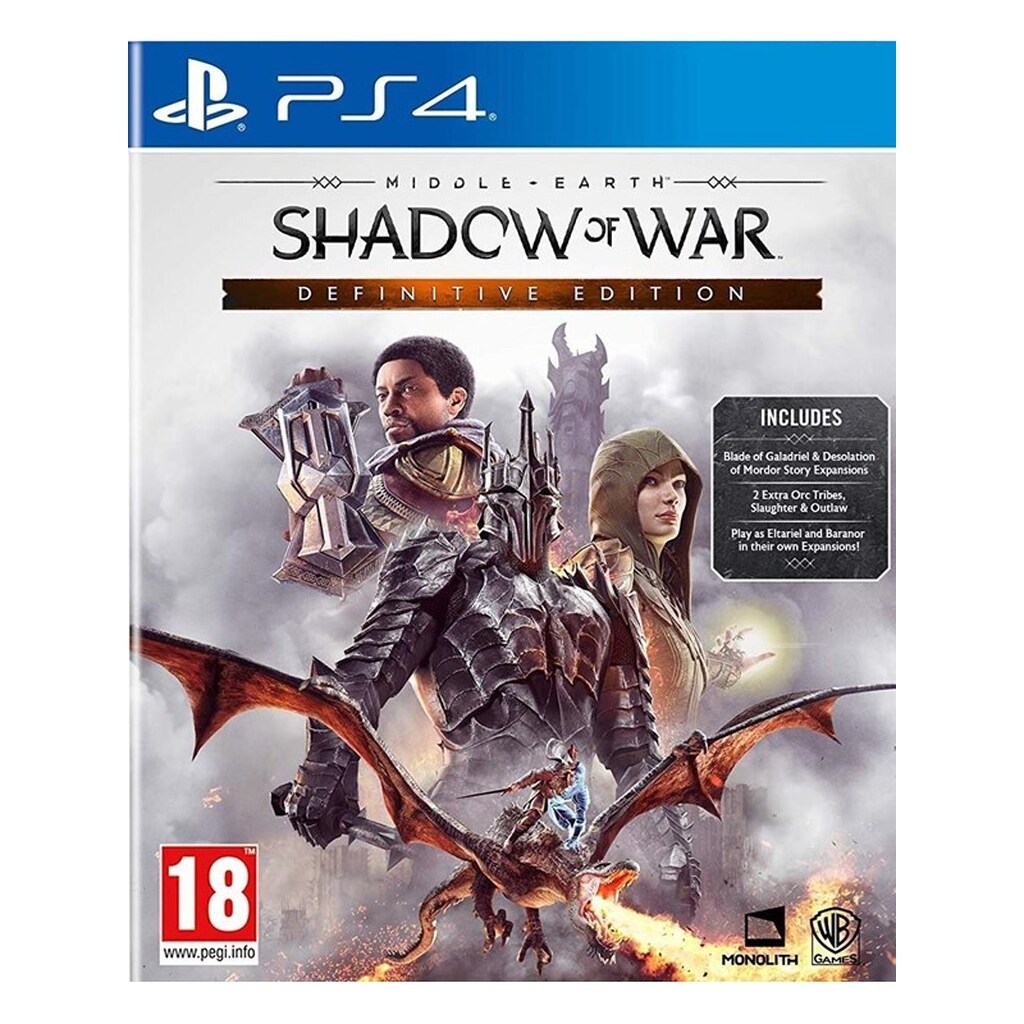 Middle-earth: Shadow of War - Definitive Edition - Sony PlayStation 4 - Action