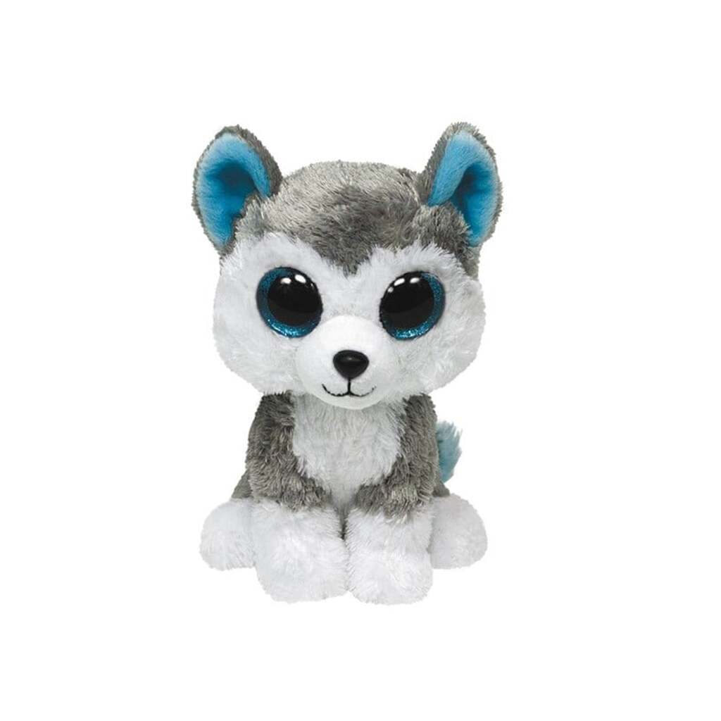 Ty Beanie Boos - Slush Grey &amp; White Husky 15cm