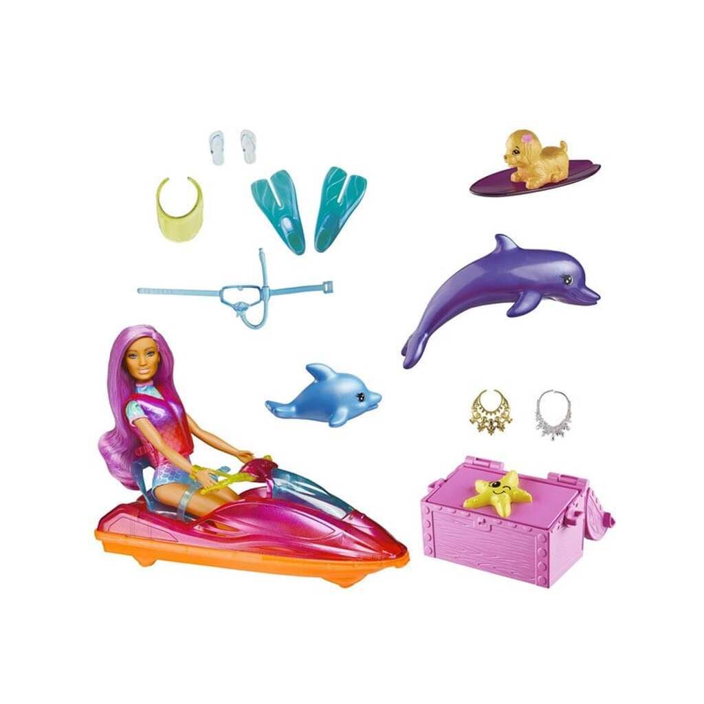 Barbie - Dreamtopia Doll Vehicle and Accessories
