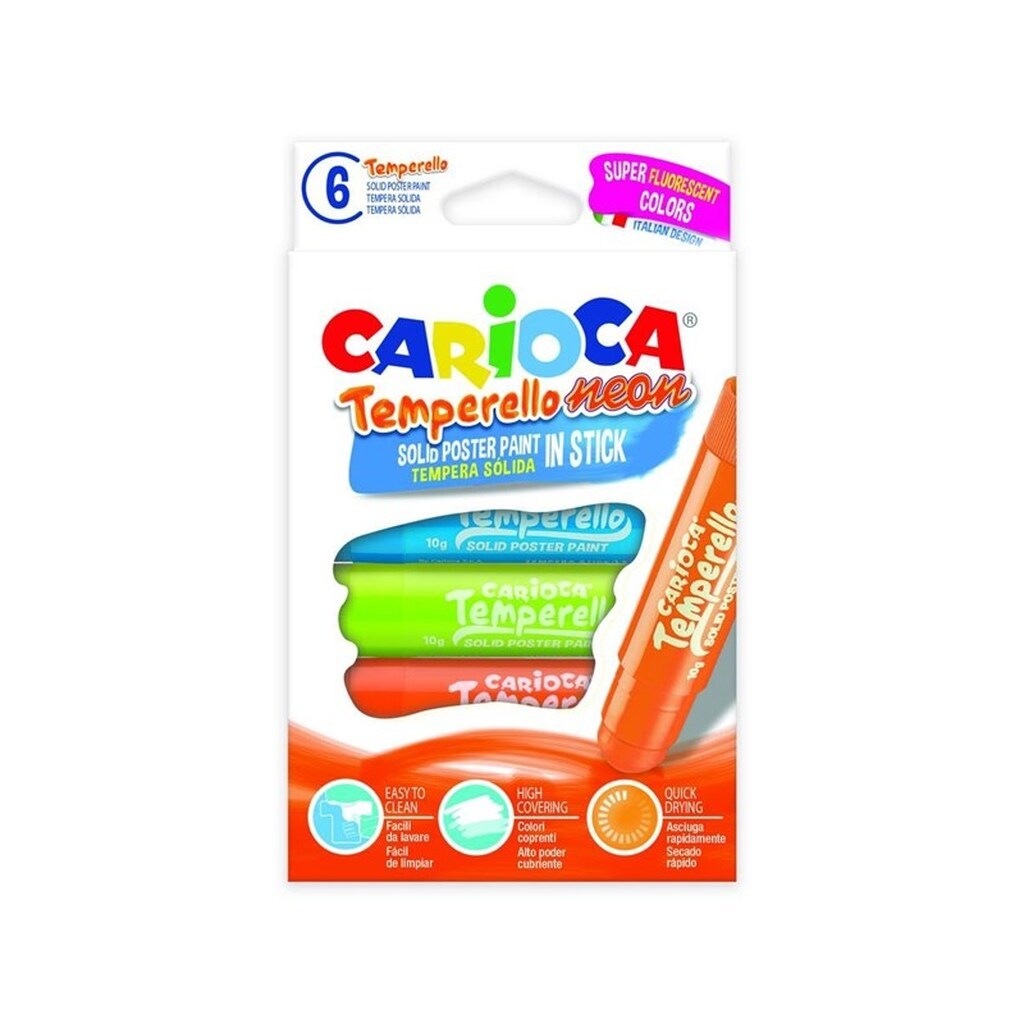 Carioca Temperello Neon. 6 stk.