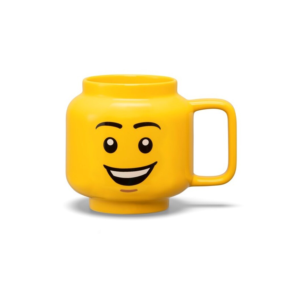 LEGO Stort keramikkrus, glad dreng - 530 ml