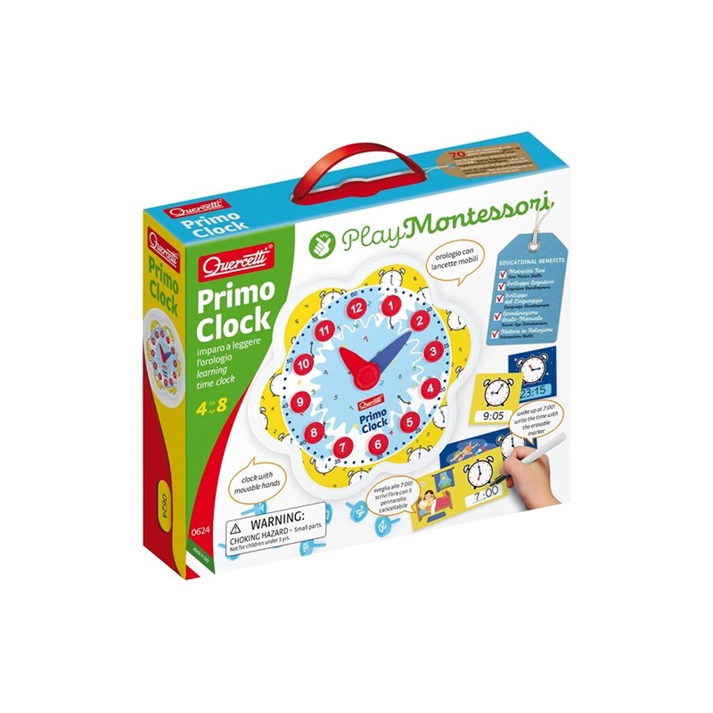 Quercetti Play Montessori Primo Clock