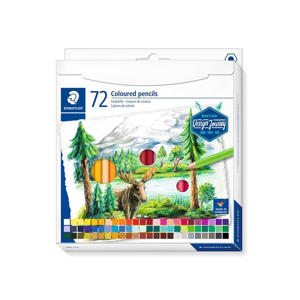 Staedtler Farveblyant 72 stk. ass. 100% PEFC