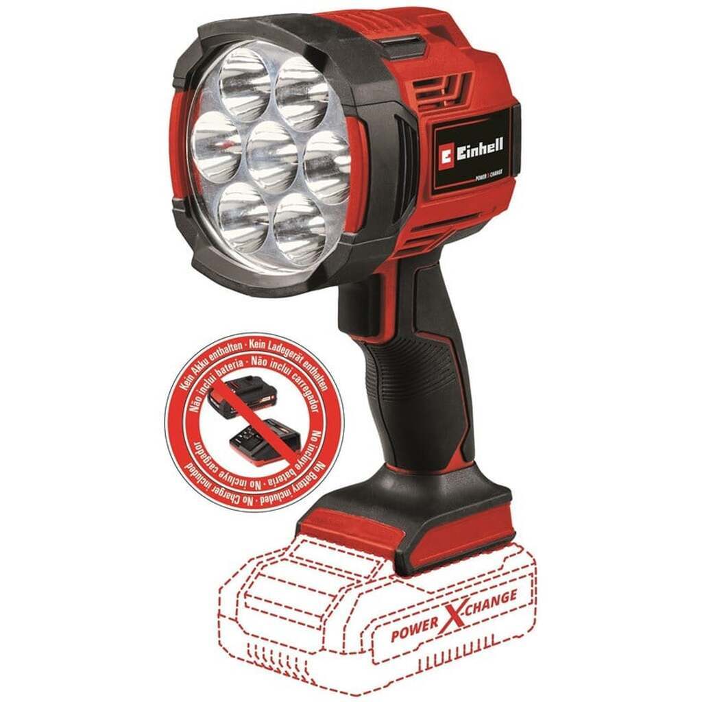 Einhell TE-CL 18/2500 akku LED håndlygte 2500 lm 18V u/batteri og lader
