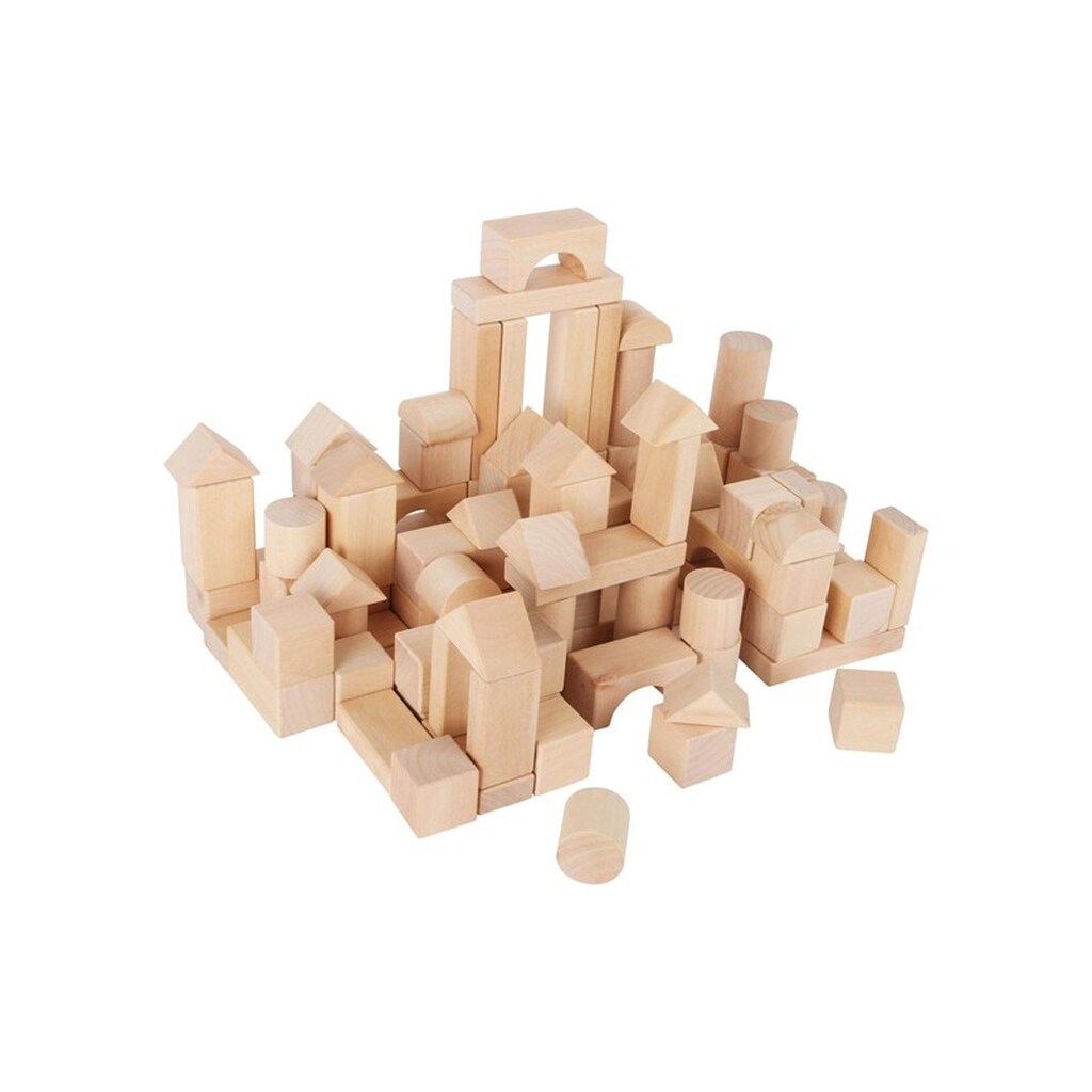 Small Foot - Wooden Building Blocks in Bag 100dlg.