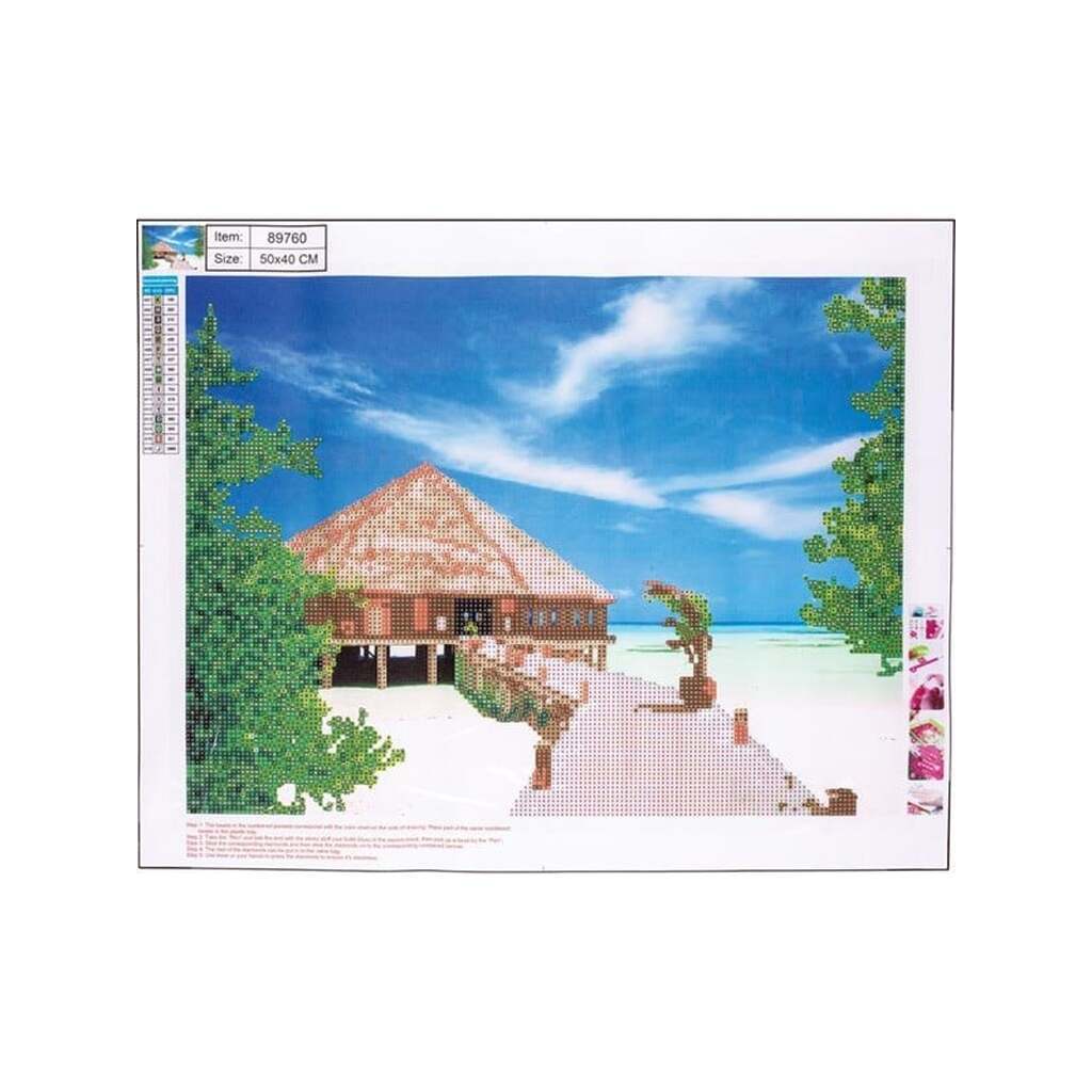 CENTRUM Diamond Painting 40*50cm. STRAND M. HUS