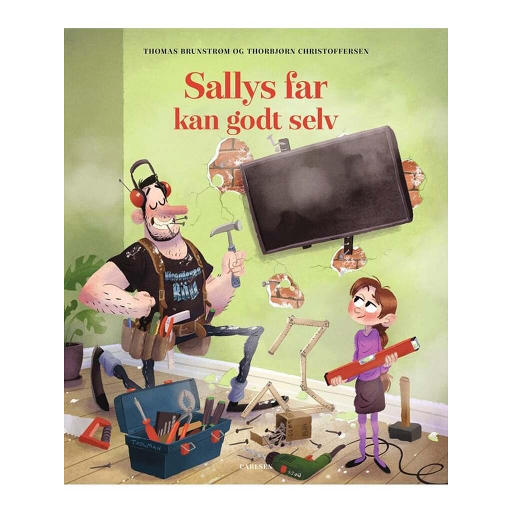 Sallys far kan godt selv - Børnebog - Hardcover