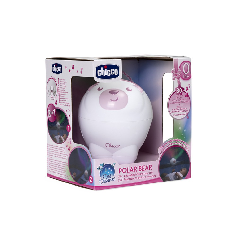 Chicco -Polar Bear projector pink