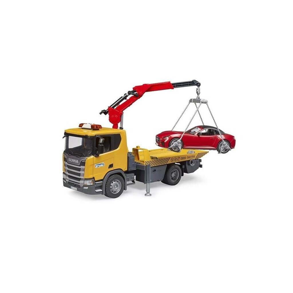 Bruder Scania Super 560R Tow Truck w LS +  Roadster