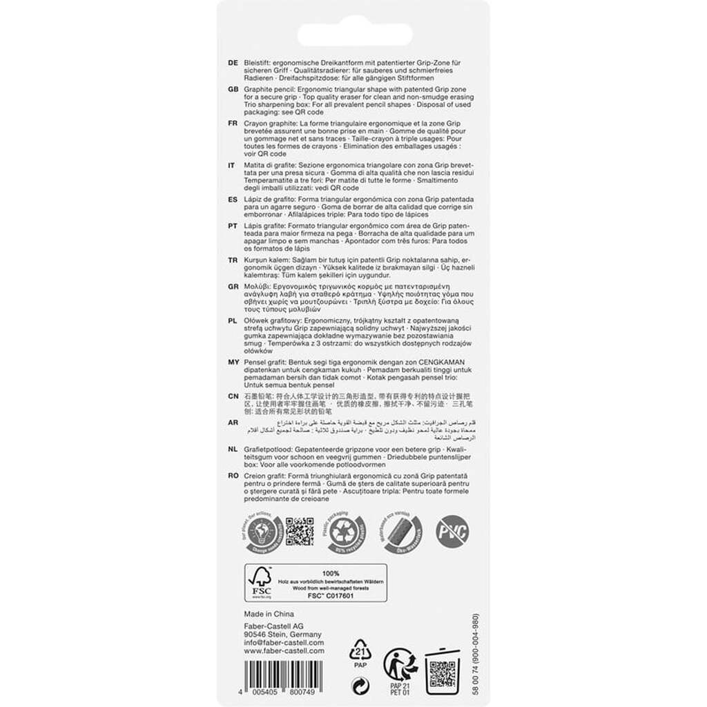 Faber-Castell Pitt artist pen Calligrafi sæt 4 ass