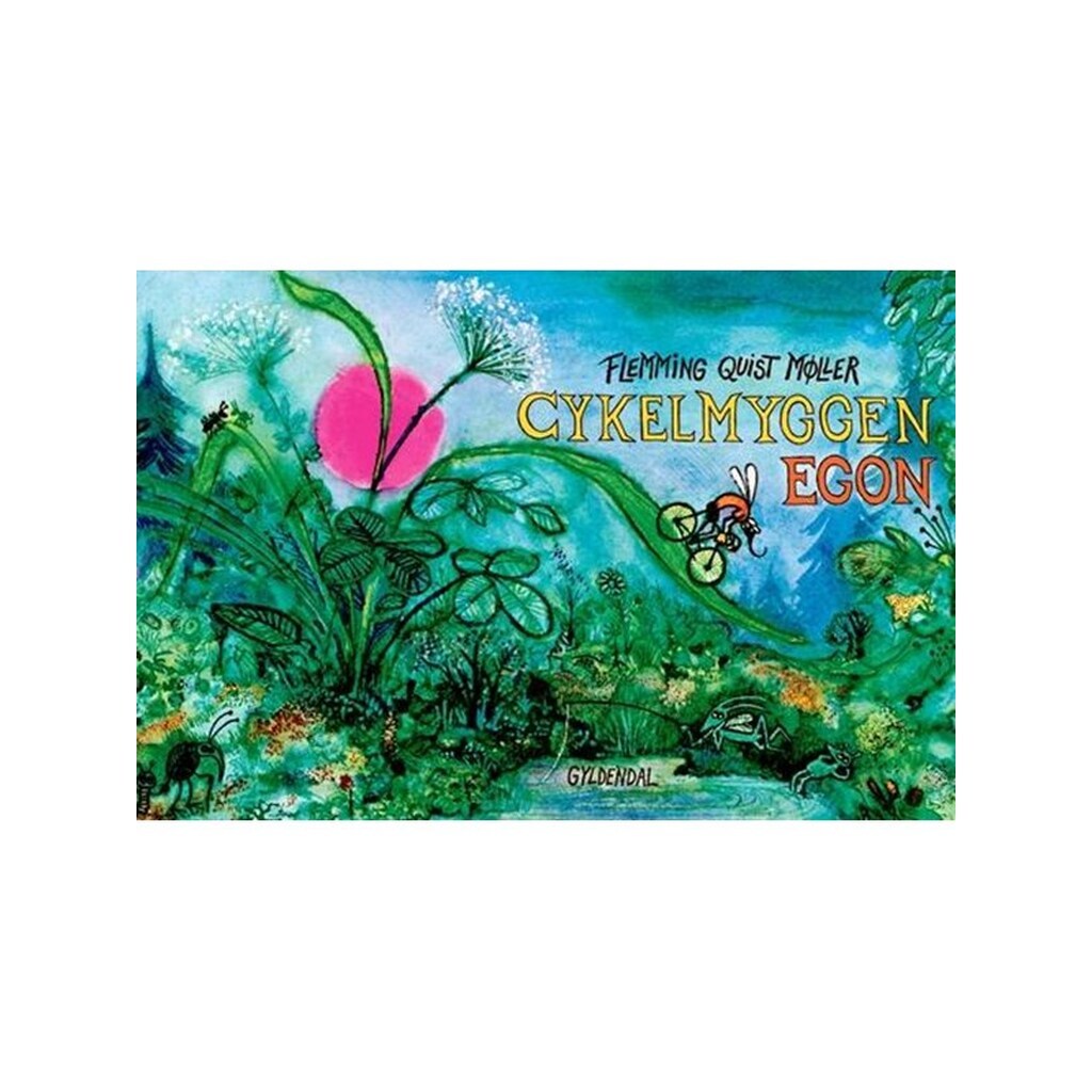Cykelmyggen Egon - stort format - Børnebog - Hardcover