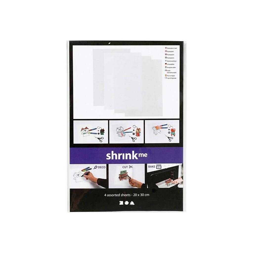 Creativ Company - Sheets Shrink Film Various 20x30 4 pcs.