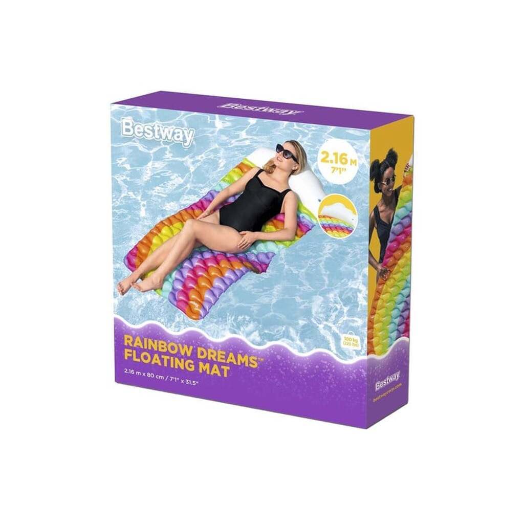 Bestway Rainbow Dreams Floating Mat 161cm