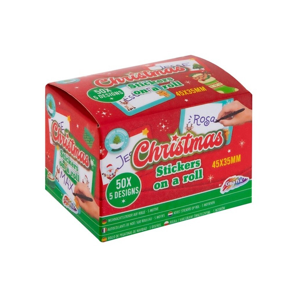 Grafix - Name stickers Christmas 50 pcs.