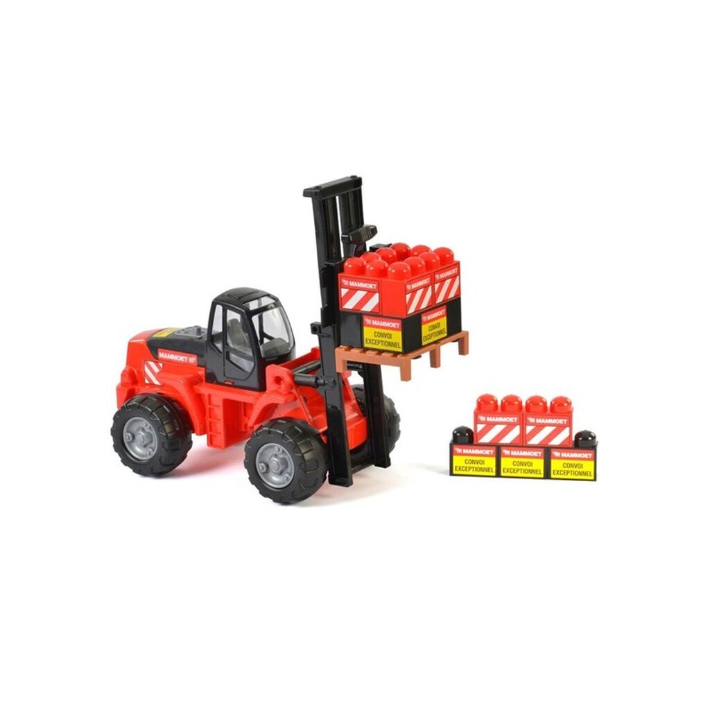 Mammoet Toys Mammoet Forklift with Building Blocks