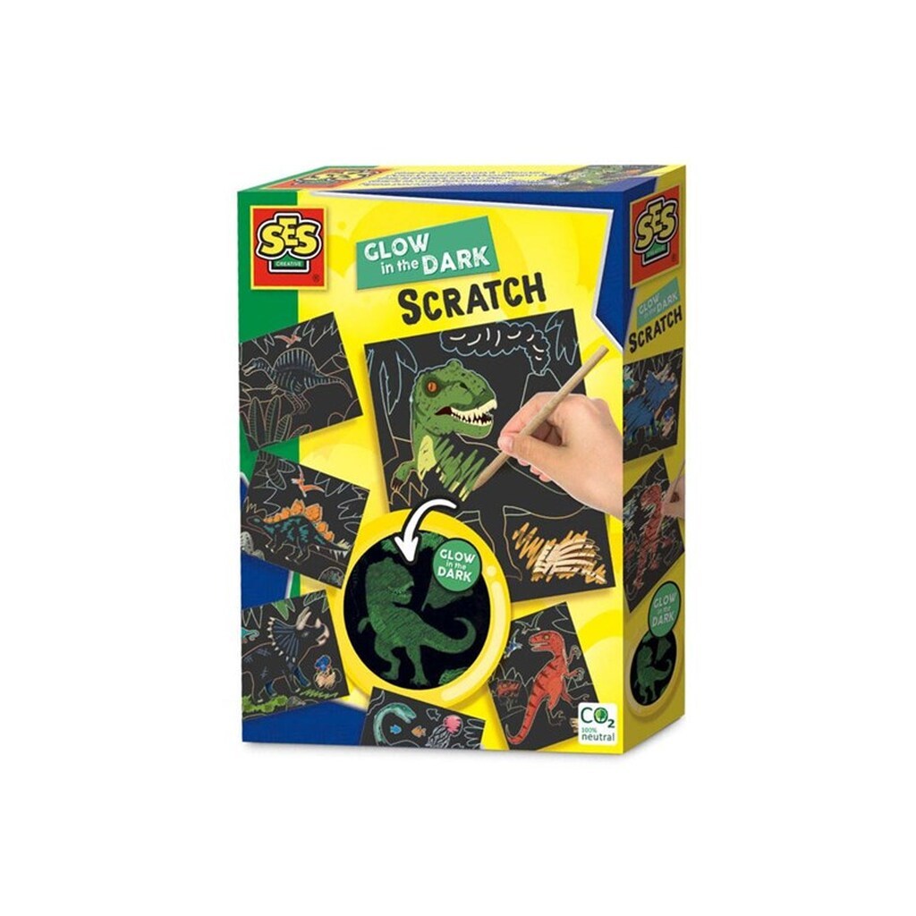 Glow in the Dark Scratch - Dinos