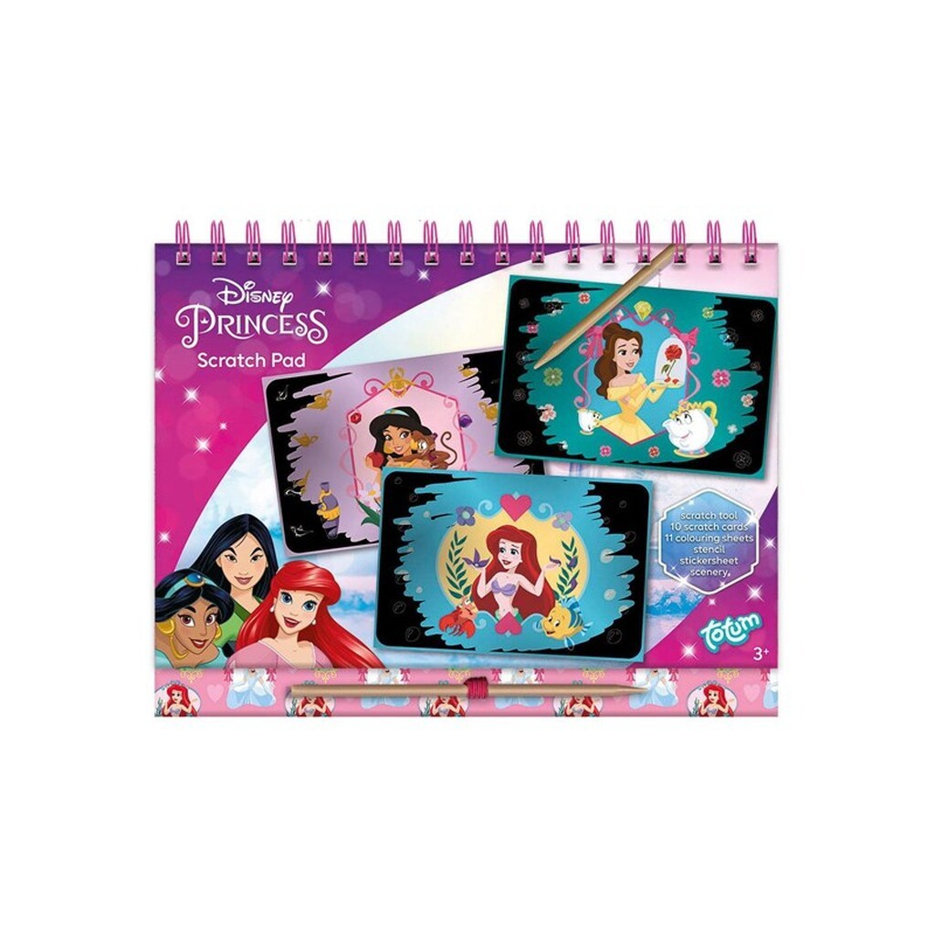 Totum Disney Princes Scratch Book