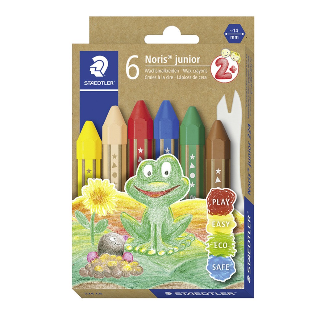 Staedtler Noris Junior Voksfarve 6 stk. ass.