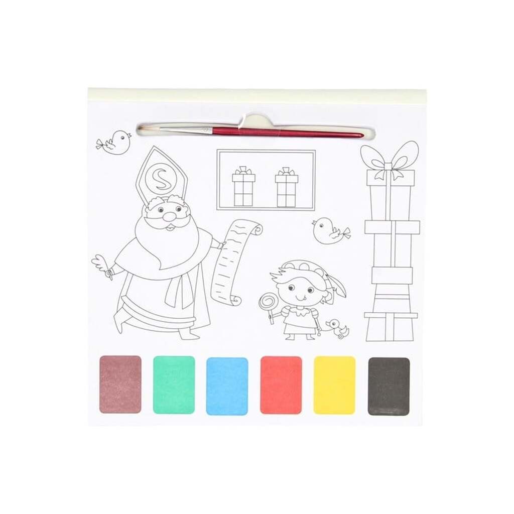 Wins Holland Watercolor Color Block Sinterklaas