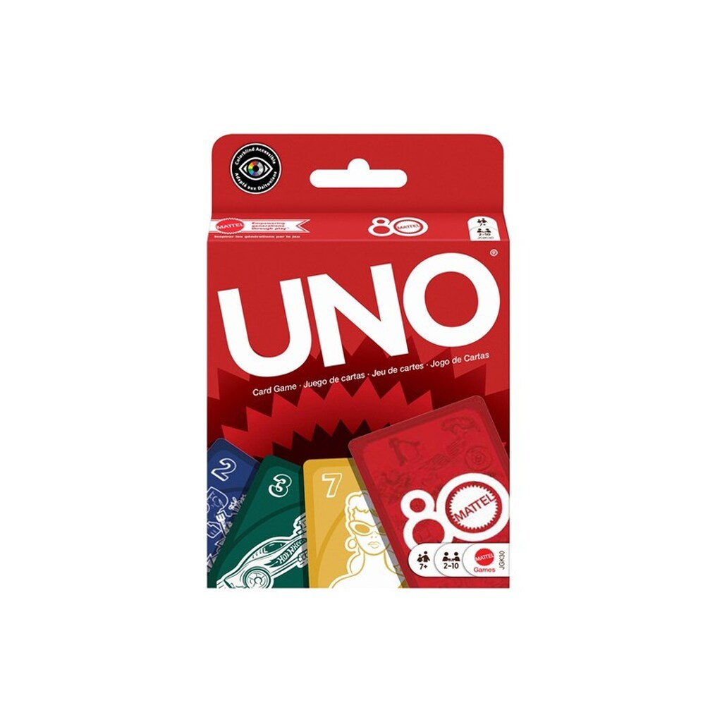 UNO Mattel 80th Ruby Red