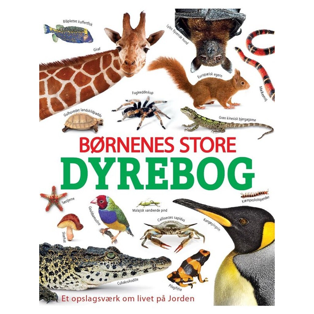 Børnenes store dyrebog - Børnebog - hardcover