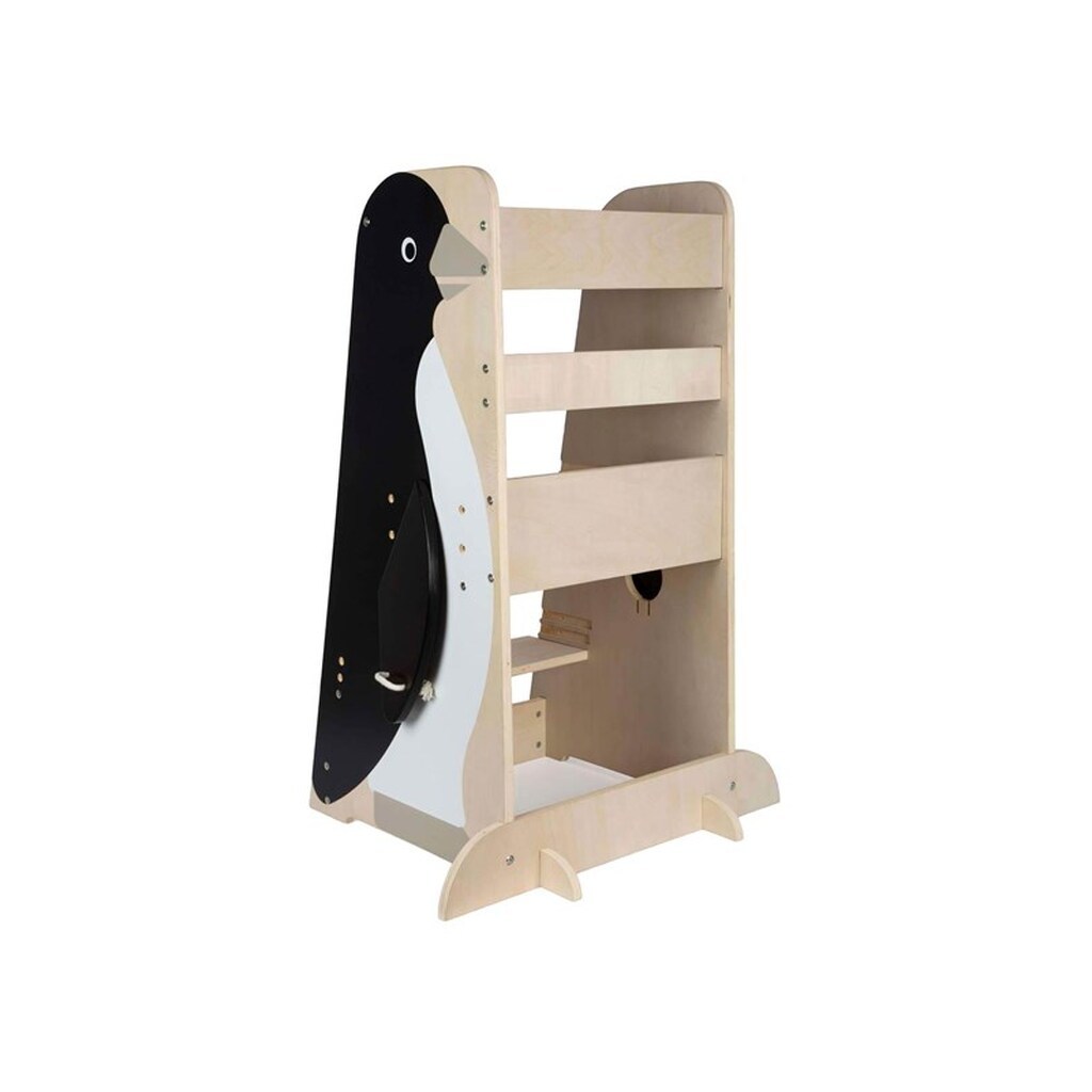 Small Foot - Wooden Learning Tower Penguin Wild Life 92cm