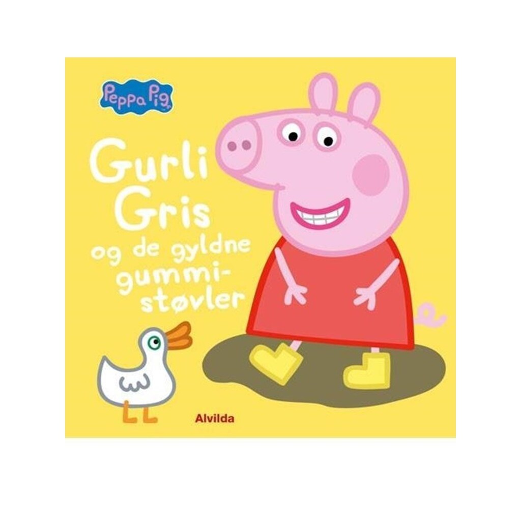 Peppa Pig - Gurli Gris og de gyldne gummistøvler - Børnebog - Hardcover