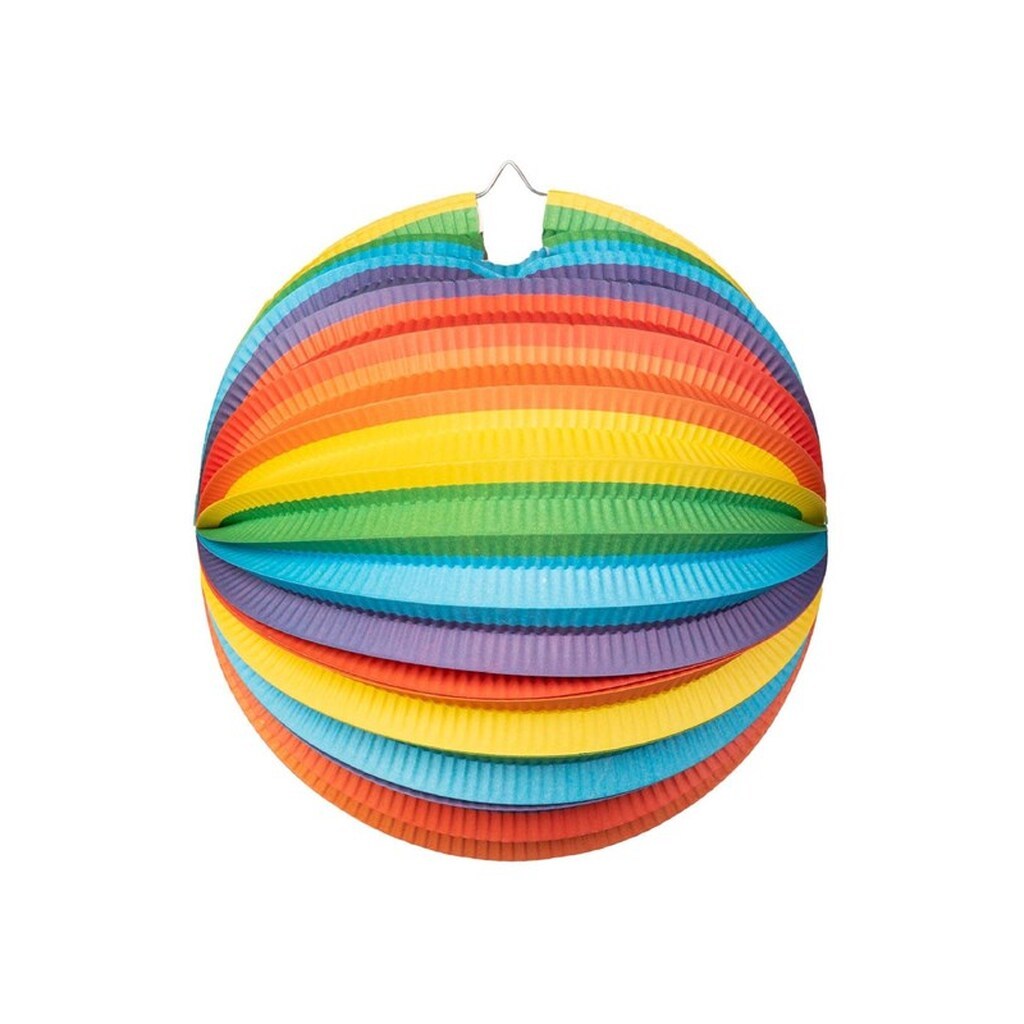 Globos Paper Lantern Round Rainbow 25cm