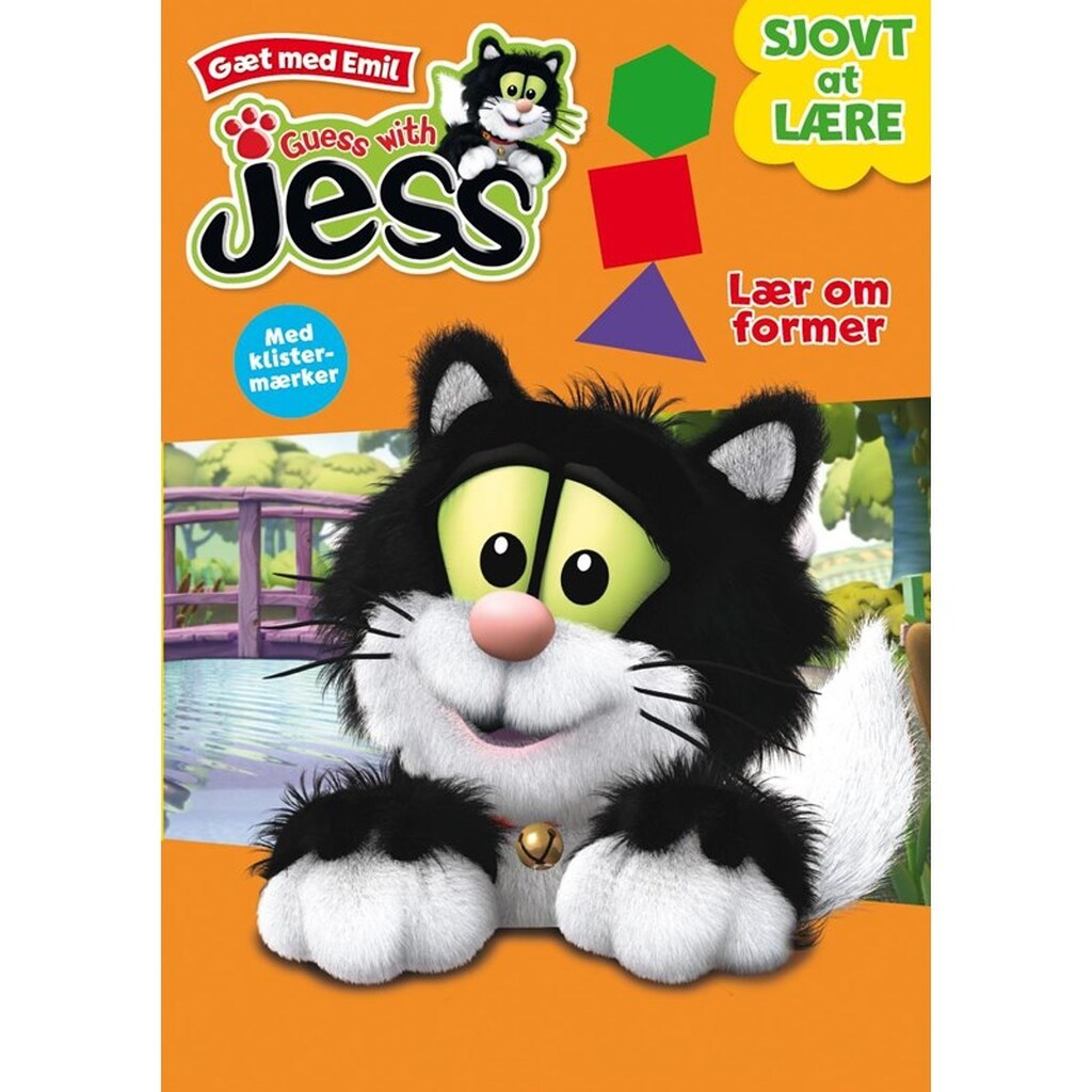 Gæt med Emil: Sjovt at lære Former og Farver - Børnebog - Hæfte
