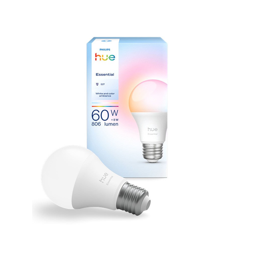 Philips Hue Essential A60 - E27 pære - 806 lm - 8 W - 1-pak