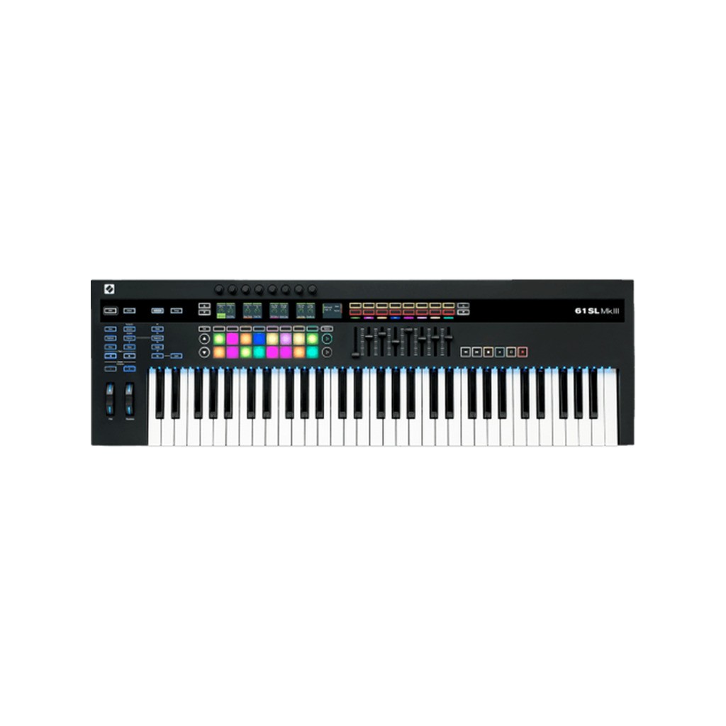 Novation 61SLMK3 - 61-key MIDI and CV-equipped keyboard controller with 8-track sequencer