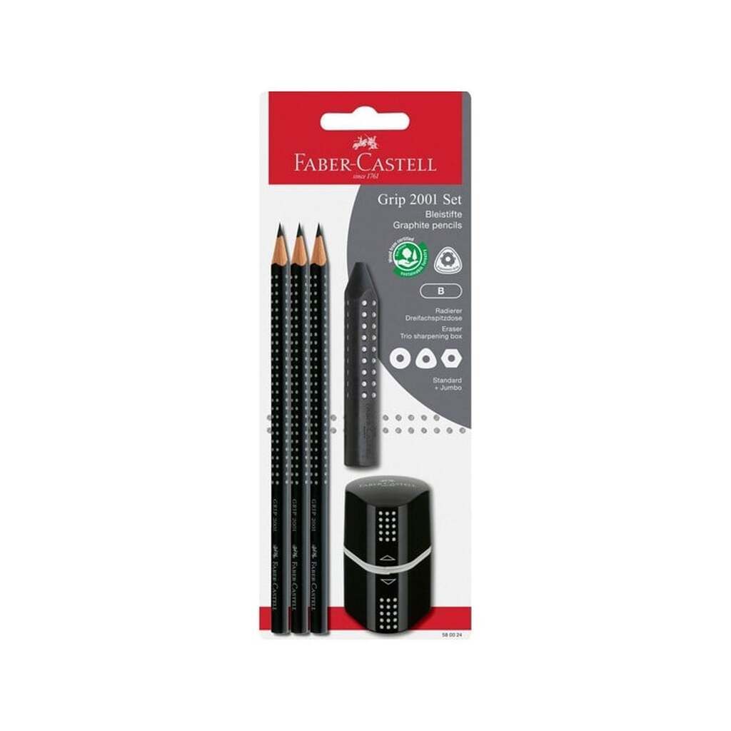 Faber-Castell Graphite Penci Set 3 pcs B