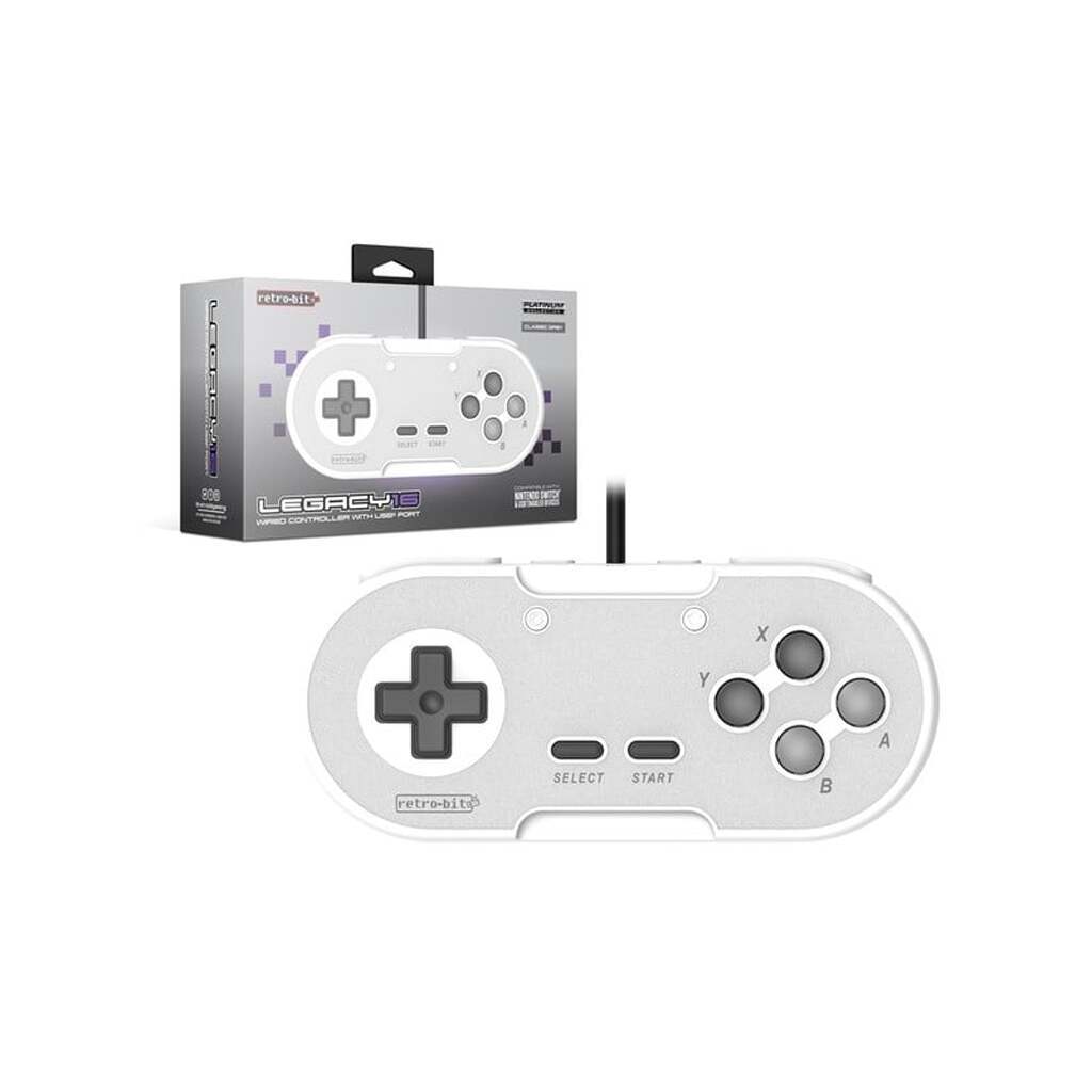 Retro-Bit Legacy 16 USB Pad - Grey - Wired Controller - Android