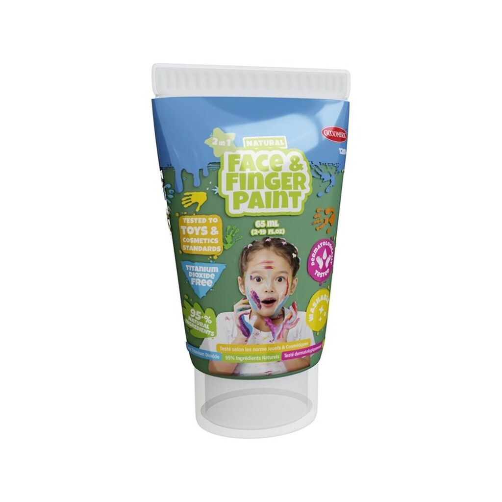 Boti Natural Face &amp; Fingerpaint Tube - Green 65ml