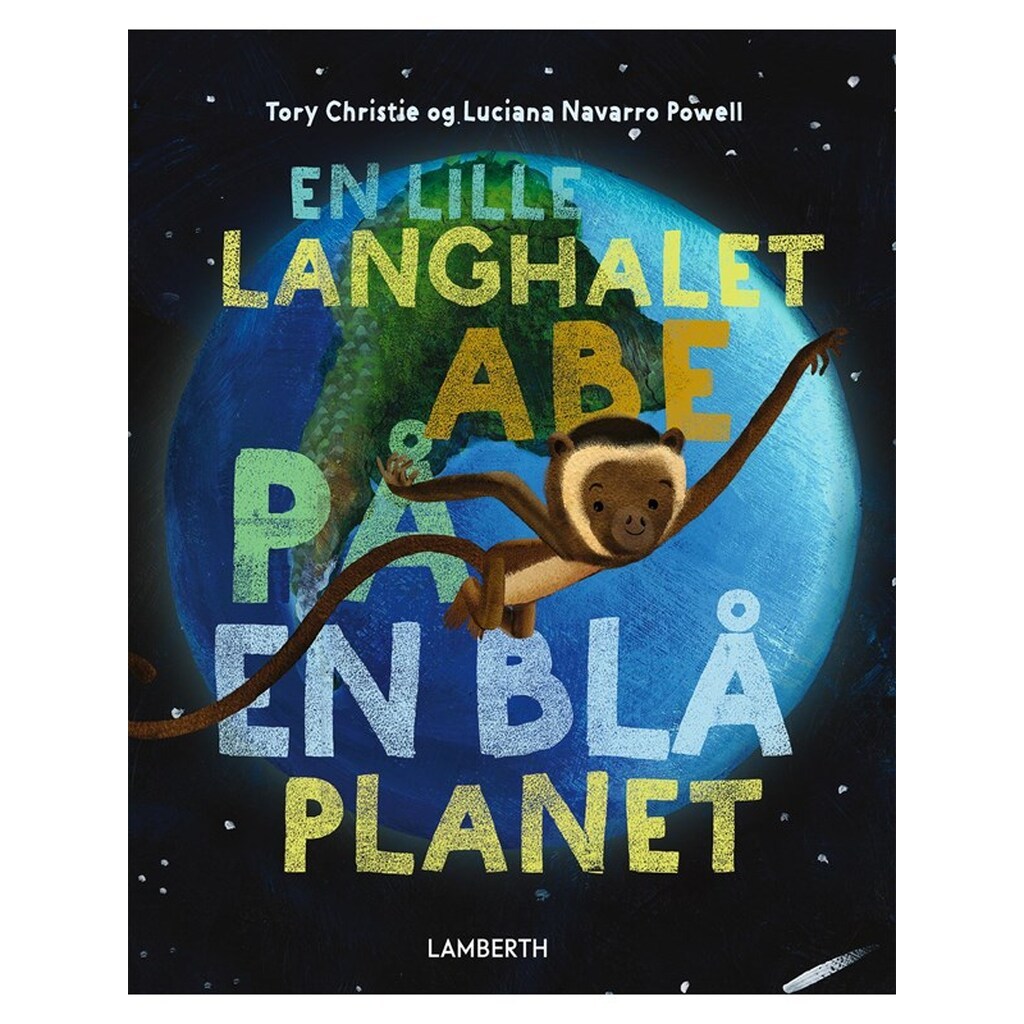 En lille langhalet abe på en blå planet - Børnebog - Hardcover