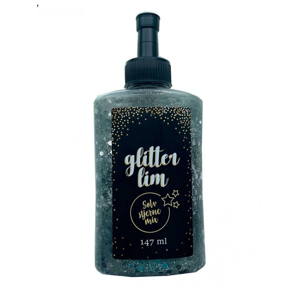 Hobby Mate Glitterlim Sølv Hjerte Mix