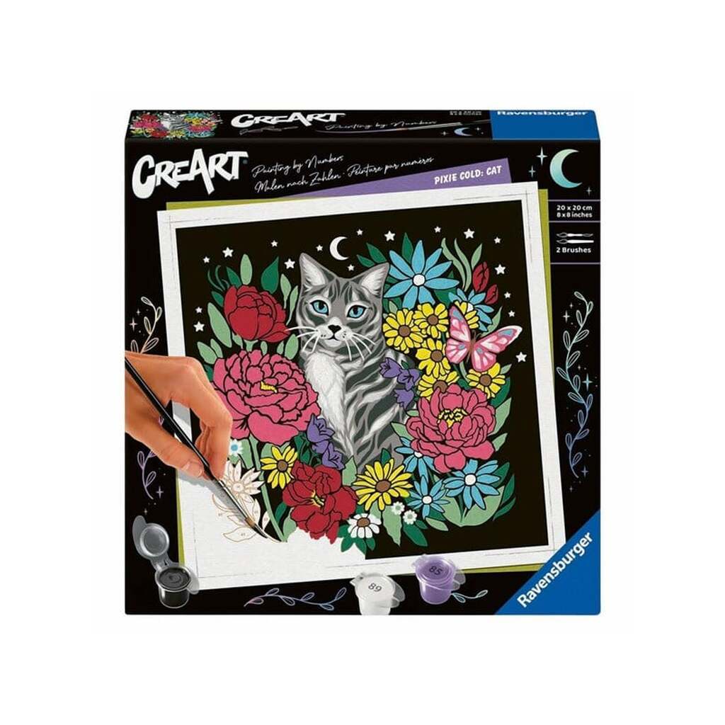 Ravensburger CreArt Pixie Cold Paint by Number - Cat