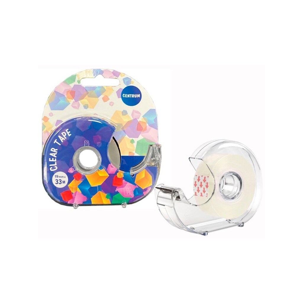 CENTRUM Tape 19*33M m. dispencer. Blisterkort