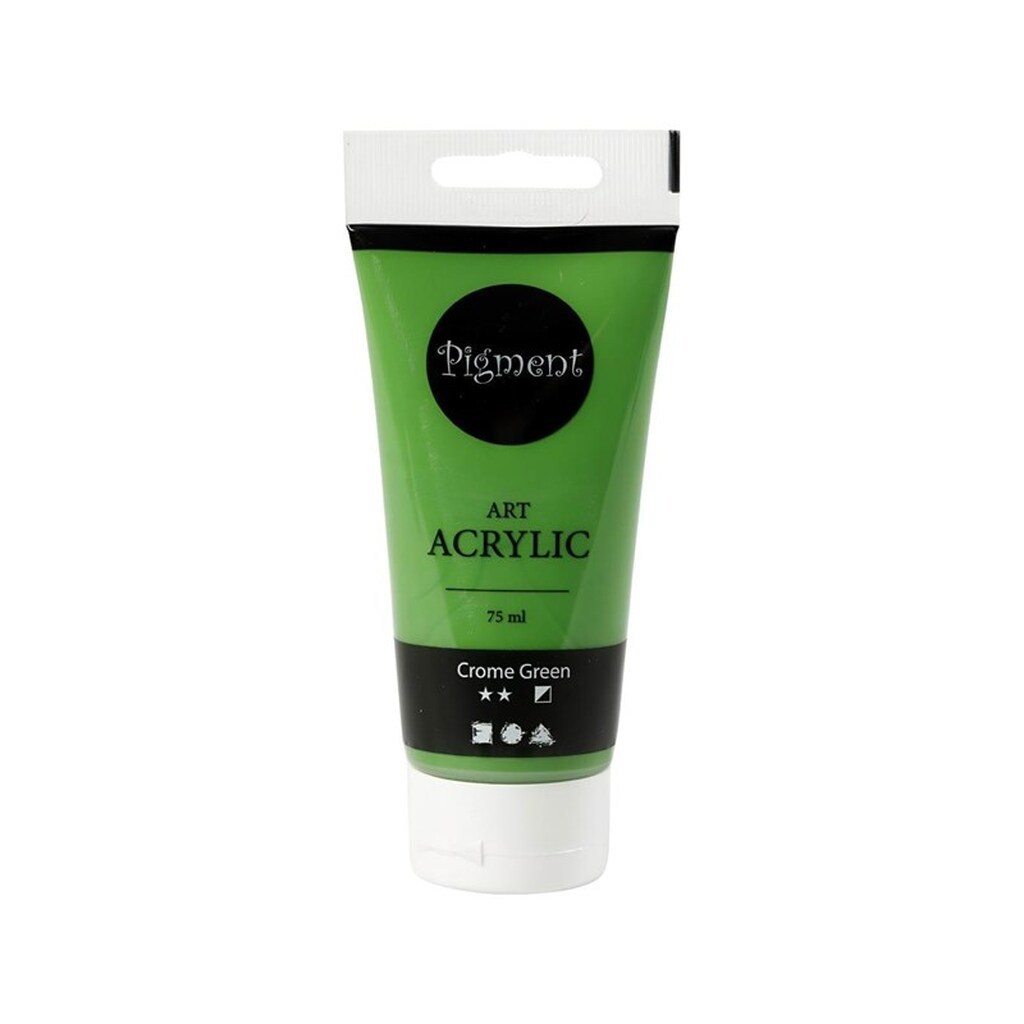 Creativ Company Pigment Art Acrylic Paint Crome Green 75ml