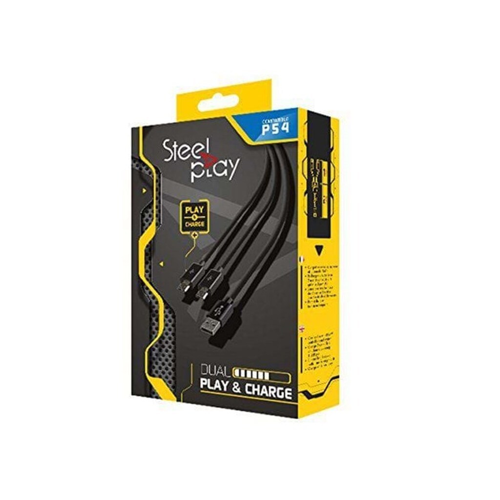 Steelplay Dual Play &amp; Charge Cable - Wired Game console link cable kit - Sony PlayStation 4