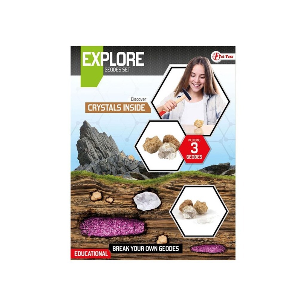 Explore Geodes Breaking