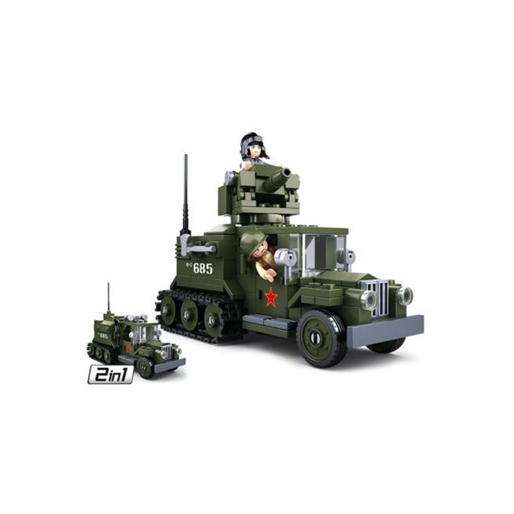 Sluban WWII - GAZ Allied Half-Track 2in1