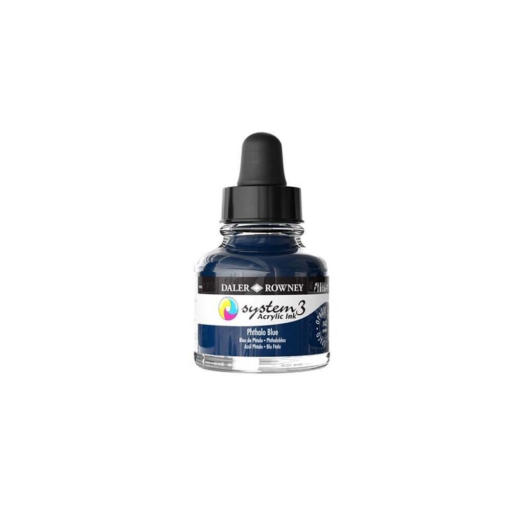 Daler-Rowney System3 Ink 29.5 ml Phthalo Blue