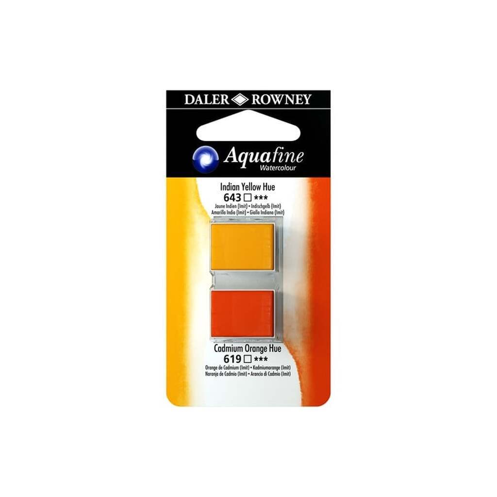 Daler-Rowney Aquafine HP Indian Yellow Hue/Cad Orange Hue