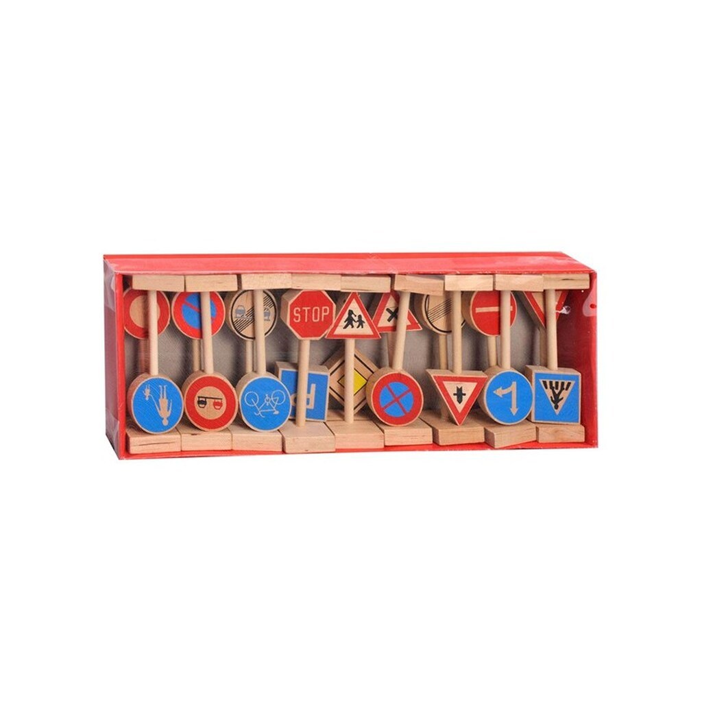 Playwood - Wooden Traffic Sign Set 18 pcs.
