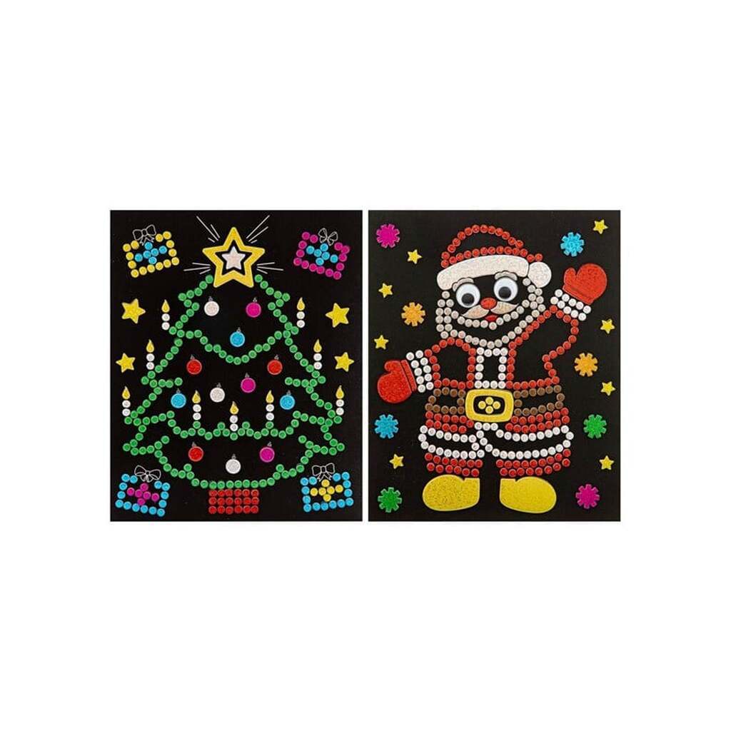 Creative Craft Group Xmas Holographic Dots Sticker Set