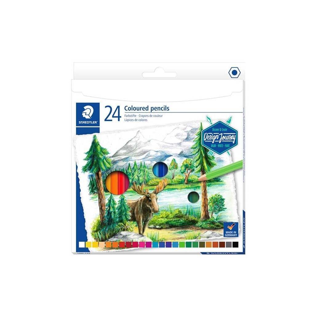 Staedtler Farveblyant 24 stk. ass. 100% PEFC