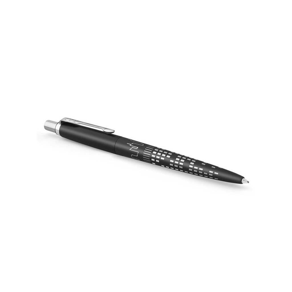 Parker Jotter kuglepen | Special Edition | NYC Sort CT | Medium punkt med blåt blæk | Gaveæske