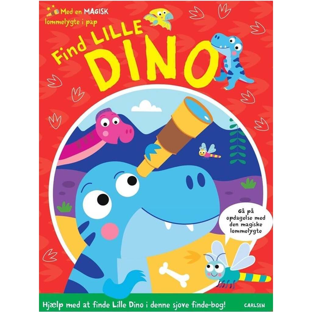 Find Lille Dino - Med en magisk lommelygte - Børnebog - Papbog